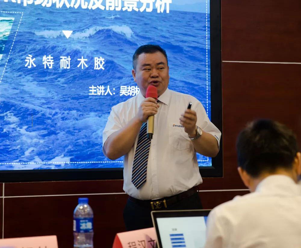 永特耐大定制事业部负责人吴胡林先生向参会人员分析市场.jpg